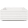 Jardinera de madera maciza de pino blanco 110x60x26,5 cm