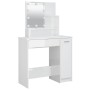 Juego de tocador con LED madera contrachapada blanco brillante by vidaXL, Bedroom Dressers - Ref: Foro24-3114119, Price: 126,...