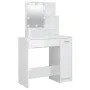 Juego de tocador con LED madera contrachapada blanco brillante by vidaXL, Bedroom Dressers - Ref: Foro24-3114119, Price: 124,...