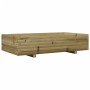 Jardinera de madera de pino impregnada 110x60x26,5 cm