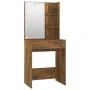 Smoked Oak Plywood LED Vanity Set by vidaXL, Bedroom Dressers - Ref: Foro24-3114136, Price: 97,82 €, Discount: %