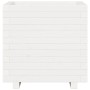 Jardinera madera maciza de pino blanco 50x50x49,5 cm