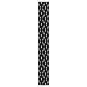 Alfombra de pasillo BCF negro y blanco 60x500 cm