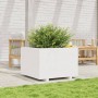 Jardinera madera maciza de pino blanco 70x70x49,5 cm