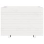 Jardinera madera maciza de pino blanco 70x70x49,5 cm