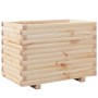 Jardinera madera maciza de pino 70x40x49,5 cm