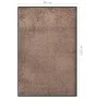 Braune Fußmatte 80x120 cm von vidaXL, Fußmatten - Ref: Foro24-331588, Preis: 42,63 €, Rabatt: %