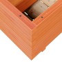 Jardinera madera maciza de pino marrón cera 110x40x49,5 cm