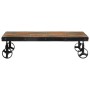 Couchtisch mit Rollen aus massivem Recyclingholz 100x60x26 cm von vidaXL, Couchtisch - Ref: Foro24-338016, Preis: 115,14 €, R...