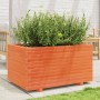 Jardinera madera maciza de pino marrón cera 90x60x49,5 cm en Maceteros y jardineras | Comprar online en Foro24