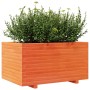 Jardinera madera maciza de pino marrón cera 90x60x49,5 cm en Maceteros y jardineras | Comprar online en Foro24