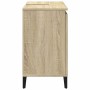 Armario de baño madera contrachapada roble Sonoma 65x33x60 cm