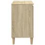 Armario de lavabo madera contrachapada roble Sonoma 58x33x60 cm