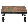 Couchtisch mit Rollen aus massivem Recyclingholz 100x60x26 cm von vidaXL, Couchtisch - Ref: Foro24-338016, Preis: 115,14 €, R...