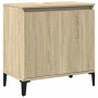 Armario de lavabo madera contrachapada roble Sonoma 58x33x60 cm en Tocadores de baño | Comprar online en Foro24