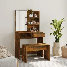 Smoked oak dressing table set 74.5x40x141 cm by vidaXL, Bedroom Dressers - Ref: Foro24-3114144, Price: 87,89 €, Discount: %