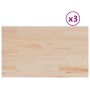 Tablero de mesa rectangular 3 uds madera de pino 80x47x1,7 cm en Tableros para mesas | Comprar online en Foro24