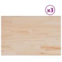 Tablero de mesa rectangular 3 uds madera de pino 80x53x1,7 cm en Tableros para mesas | Comprar online en Foro24
