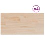 Tablero de mesa rectangular 4 uds madera de pino 90x45x1,7 cm en Tableros para mesas | Comprar online en Foro24