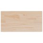 Tablero de mesa rectangular 2 uds madera de pino 80x40x2,5 cm