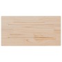 Tablero de mesa rectangular 2 uds madera de pino 80x40x2,5 cm