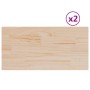 Tablero de mesa rectangular 2 uds madera de pino 90x45x2,5 cm en Tableros para mesas | Comprar online en Foro24