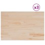 Tablero de mesa rectangular 3 uds madera de pino 80x53x2,5 cm en Tableros para mesas | Comprar online en Foro24