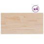 Tablero de mesa rectangular 4 uds madera de pino 90x45x2,5 cm en Tableros para mesas | Comprar online en Foro24
