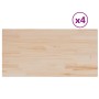 Tablero de mesa rectangular 4 uds madera de pino 100x50x2,5 cm en Tableros para mesas | Comprar online en Foro24