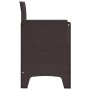 Silla de Jardín 2 pcs Marrón 53 x 49 x 85 cm PP en Sillas de jardín | Comprar online en Foro24
