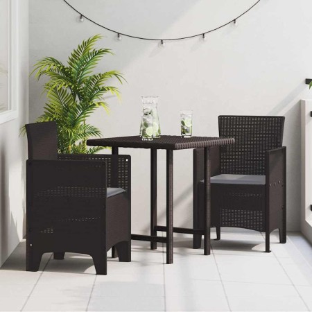 Silla de Jardín 2 pcs Marrón 53 x 49 x 85 cm PP en Sillas de jardín | Comprar online en Foro24