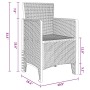 Silla de Jardín 2 pcs 53 x 49 x 85 cm PP en Sillas de jardín | Comprar online en Foro24
