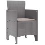 Silla de Jardín 2 pcs Gris claro 53 x 49 x 85 cm PP