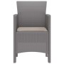 Silla de Jardín 2 pcs Gris claro 53 x 49 x 85 cm PP