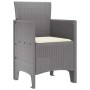 Silla de Jardín 2 pcs Gris claro 53 x 49 x 85 cm PP