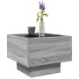 Mesa auxiliar con LED madera ingeniería gris Sonoma 40x40x30cm en Mesas de centro | Comprar online en Foro24