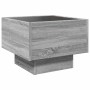 Mesa auxiliar con LED madera ingeniería gris Sonoma 40x40x30cm en Mesas de centro | Comprar online en Foro24