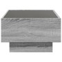 Mesa de centro y LED madera ingeniería gris Sonoma 70x50x30 cm en Mesas de centro | Comprar online en Foro24
