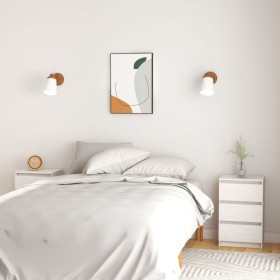 Bedside tables 2 units solid white pine wood 40x29.5x64 cm by vidaXL, Nightstands - Ref: Foro24-808086, Price: 102,69 €, Disc...