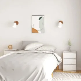 Bedside tables 2 units solid white pine wood 40x29.5x64 cm by vidaXL, Nightstands - Ref: Foro24-808086, Price: 101,36 €, Disc...