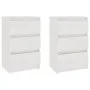 Nachttische 2 Stk. massives Zirbenholz weiß 40x29,5x64 cm von vidaXL, Nachttische - Ref: Foro24-808086, Preis: 101,36 €, Raba...
