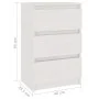 Nachttische 2 Stk. massives Zirbenholz weiß 40x29,5x64 cm von vidaXL, Nachttische - Ref: Foro24-808086, Preis: 101,36 €, Raba...