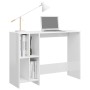 Escritorio notebook contrachapado blanco brillo 102,5x35x75 cm de vidaXL, Escritorios - Ref: Foro24-808347, Precio: 60,72 €, ...