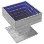 Mesa de centro y LED madera ingeniería gris Sonoma 50x50x45 cm en Mesas de centro | Comprar online en Foro24