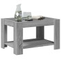 Mesa de centro y LED madera ingeniería gris Sonoma 73x53x45 cm en Mesas de centro | Comprar online en Foro24