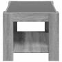 Mesa de centro y LED madera ingeniería gris Sonoma 73x53x45 cm en Mesas de centro | Comprar online en Foro24