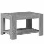 Mesa de centro y LED madera ingeniería gris Sonoma 73x53x45 cm en Mesas de centro | Comprar online en Foro24