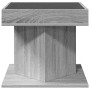 Mesa de centro y LED madera ingeniería gris Sonoma 50x50x45 cm en Mesas de centro | Comprar online en Foro24