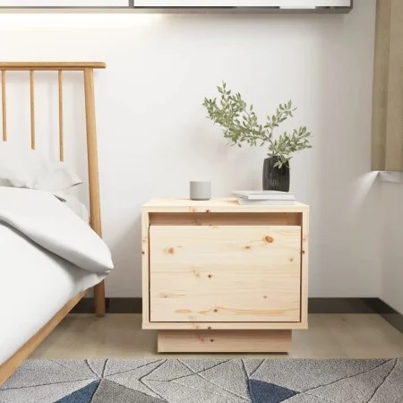 Solid pine wood bedside table 35x34x32 cm by vidaXL, Nightstands - Ref: Foro24-813395, Price: 43,84 €, Discount: %