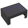 Mesa de centro con Infinity LED negro 70x50x30 cm en Mesas de centro | Comprar online en Foro24